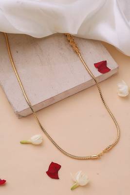 Mugappu gold plated chain with star flower pendant 3