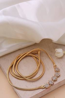 Mugappu gold plated chain with star flower pendant 4