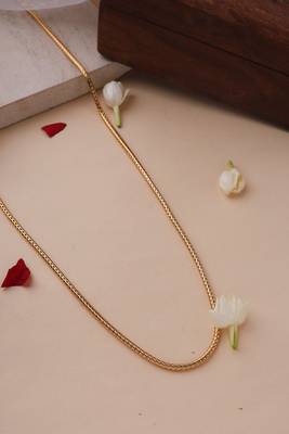 Mugappu Gold Plated Chain with Peacock Pendant 3