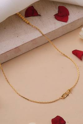 Gold plated necklace with heart shape pendant 4