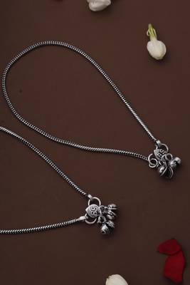 Minimalistic Silver Anklet 2
