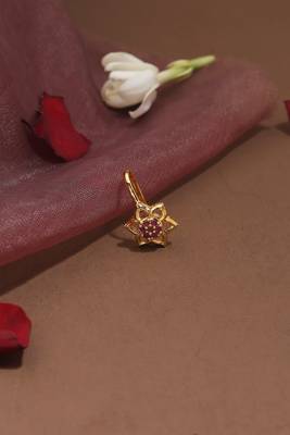 Set of 4 american diamond studded nose pins 4