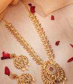 Heritage gold-plated necklace set