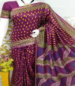 Bhagalpuri Katan Staple Saree With Blouse 