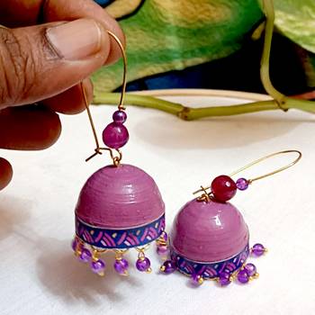 Quilled hanging  jhumkas 42 2