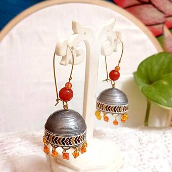 Quilled hanging  jhumkas 43 1