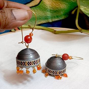 Quilled hanging  jhumkas 43 2
