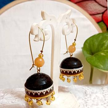 Quilled hanging  jhumkas 44 1