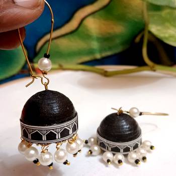 Quilled hanging  jhumkas 47 2