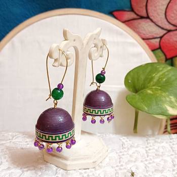 Quilled hanging  jhumkas 48 1