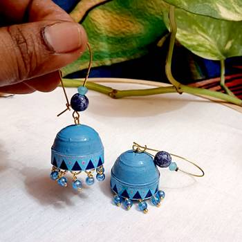 Quilled hanging  jhumkas 49 2