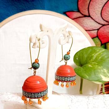 Quilled hanging  jhumkas 51 1
