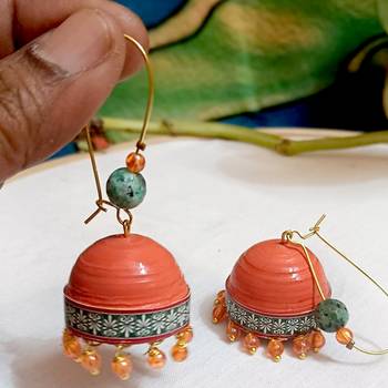 Quilled hanging  jhumkas 51 2