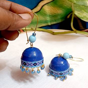 Quilled hanging  jhumkas 52 2