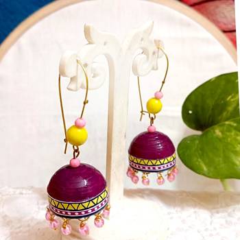 Quilled hanging  jhumkas 53 1
