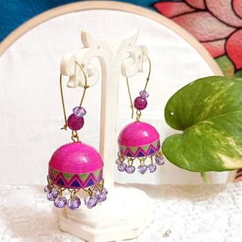 Quilled hanging  jhumkas 55 1
