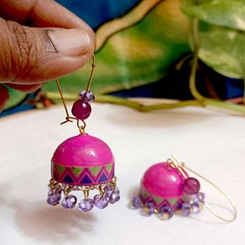 Quilled hanging  jhumkas 55 2
