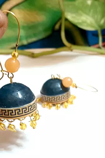 Quilled hanging  jhumkas 57