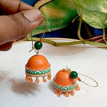 Quilled hanging  jhumkas 58 2
