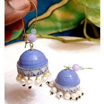 Quilled hanging  jhumkas 60 2