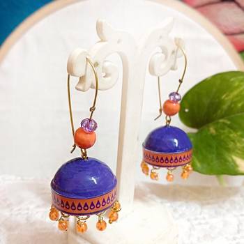 Quilled hanging  jhumkas 61 1