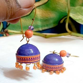 Quilled hanging  jhumkas 61 2