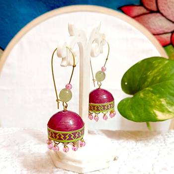 Quilled hanging  jhumkas 63 1