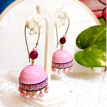 Quilled hanging  jhumkas 64 1