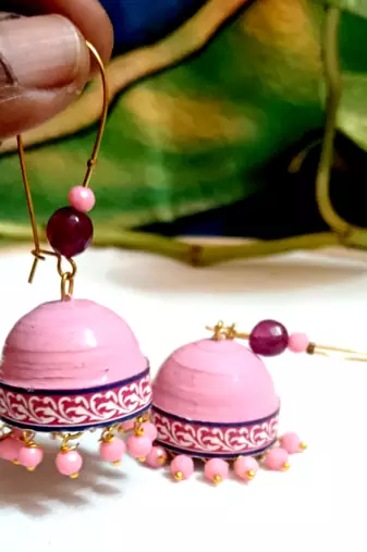 Quilled hanging  jhumkas 64