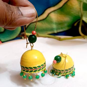 Quilled hanging  jhumkas 65 2