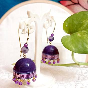 Quilled hanging  jhumkas 66 1