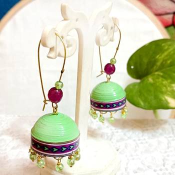 Quilled hanging  jhumkas 67 1