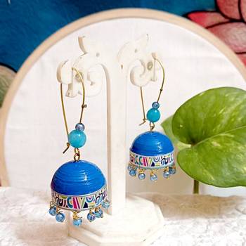 Quilled hanging  jhumkas 70 1
