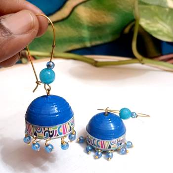 Quilled hanging  jhumkas 70 2