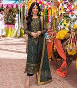 Georgette sequence work wedding wear kurta sets for women