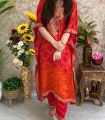 Women's designer silk kaftan with pant sets