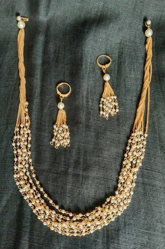 Multilayer Pearl short necklace set