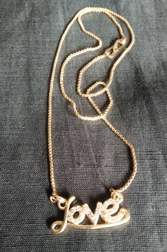 Diamond Love Pendent And Chain 