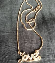 Diamond Love Pendent And Chain 
