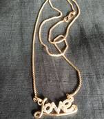 Diamond Love Pendent And Chain 