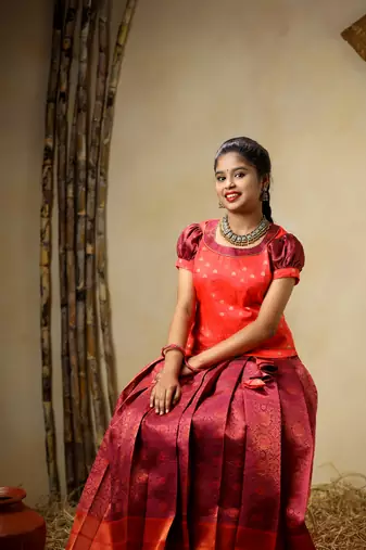 Pattu langa designs for girls and women