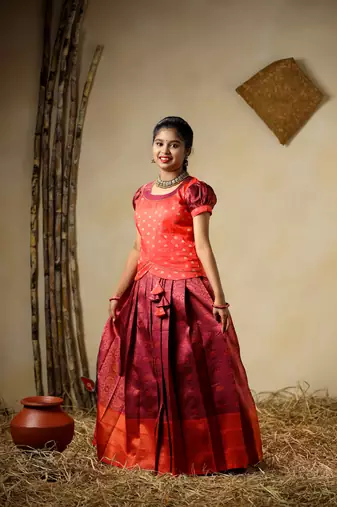 Pattu langa designs for girls and women