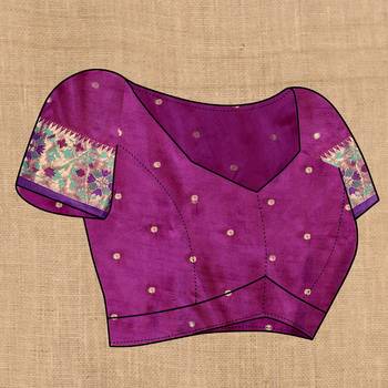Pink Color Foux Banarasi  Silk Saree With Paithani Rich Weaved Pallu And  Blouse 5