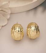 Women's gold-plated contemporary drop earrings