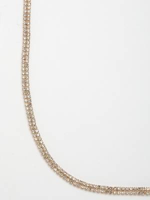Women's gold-plated ad-studded double layered kamarbandh waist chain 2