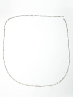 Women's silver-plated ad-studded kamarbandh waist chain 3