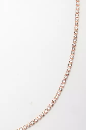 Women's rose gold-plated ad-studded kamarbandh waist chain
