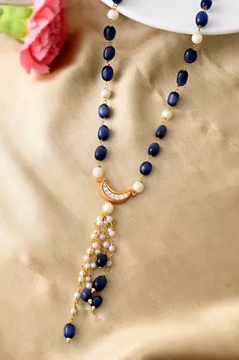 Pearl kundan necklace