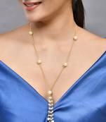 Hanging pearl chain necklace