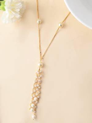 Hanging pearl chain necklace 2